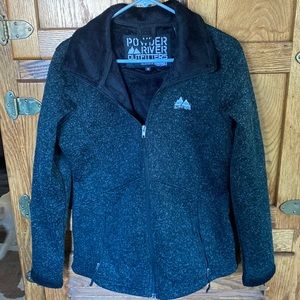Powder River Outfitters black zipper sweater